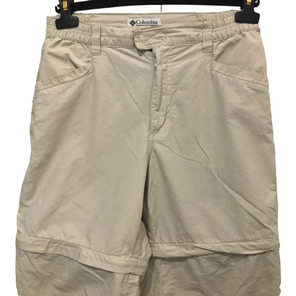 Columbia Women’s 6R Convertible Pants Hiking Outdoor Beige - Picture 16 of 16